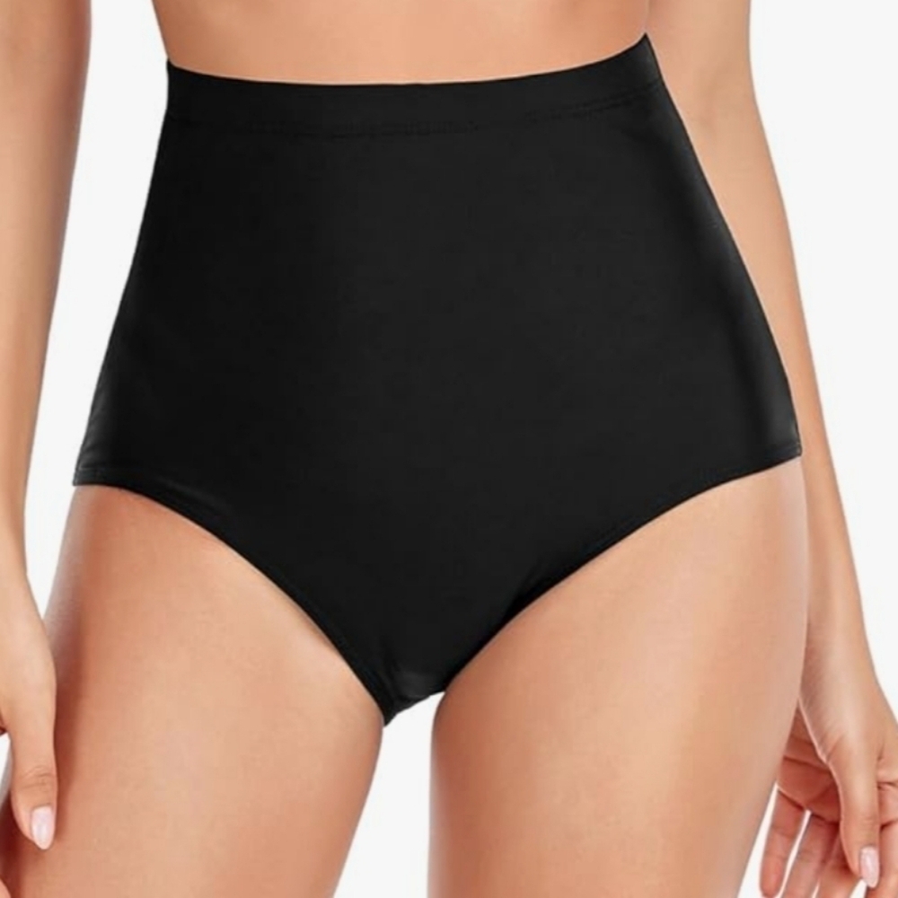 Upopby Women's High Waisted Swimsuit Bikini Bottoms Tummy Control Tankini Bottom